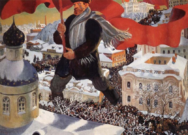 Boris Kustodiev Bolshevik oil painting picture